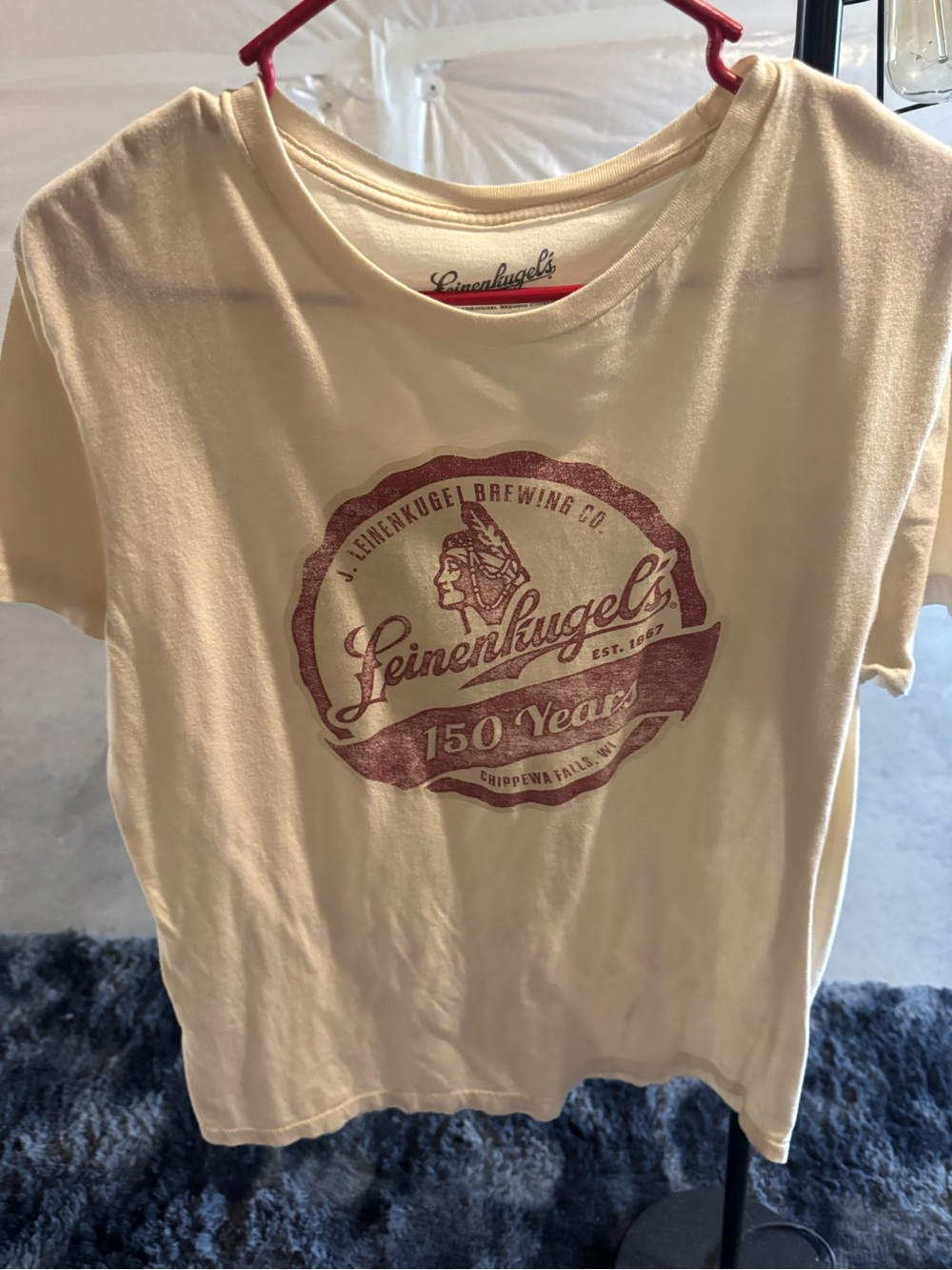 Women's Cream Graphic Logo Tee - 150 Years